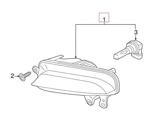 Audi Foglight Assembly - Driver Side 8T0941699F